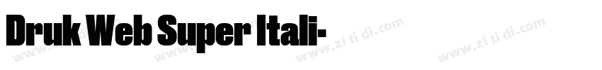 Druk Web Super Itali字体转换